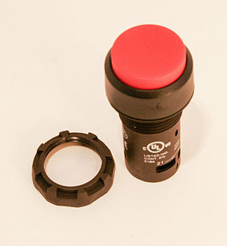 Push Button Extended Red N.O. or N.C. 22mm
