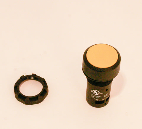 Yellow N.O. or N.C. non lighted push button.
